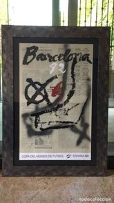 Colecionismo desportivo: CARTEL MUNDIAL ESPAÑA 82 - ANTONI TÀPIES
